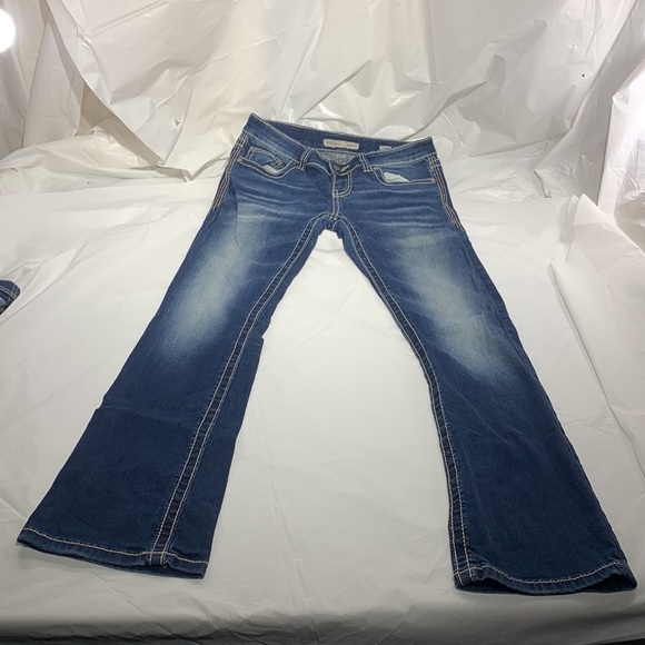 Women’s BKE Denim Sabrina Blue Jeans Size 27R - Picture 1 of 12